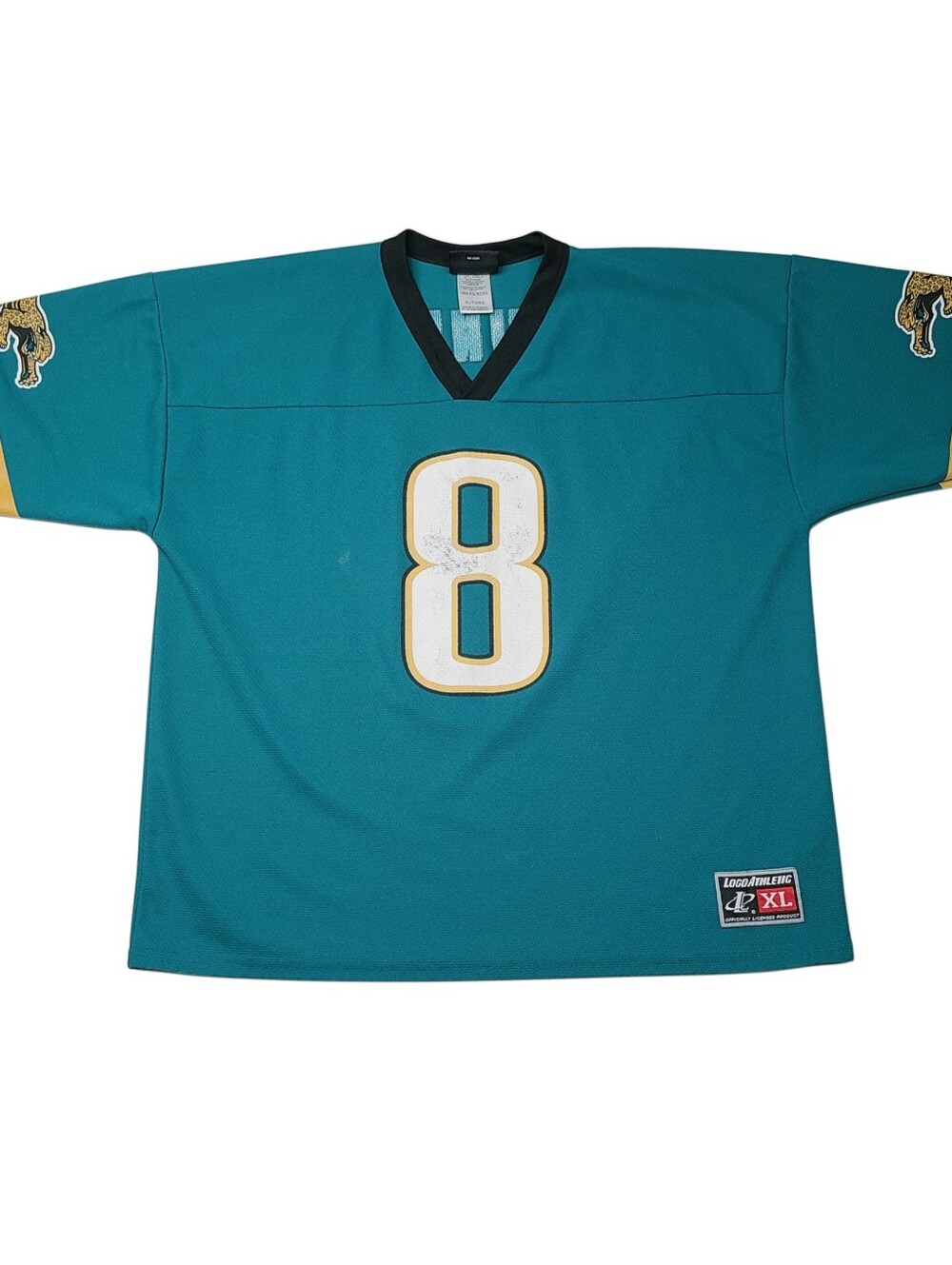 Vtg 90s Logo Athletic Jacksonville Jaguars Mark Brunell #8 NFL Prowler Jersey XL